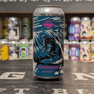 Zeeuwse IPA Super Tubs in blik, West Coast IPA, surfende beer design.
