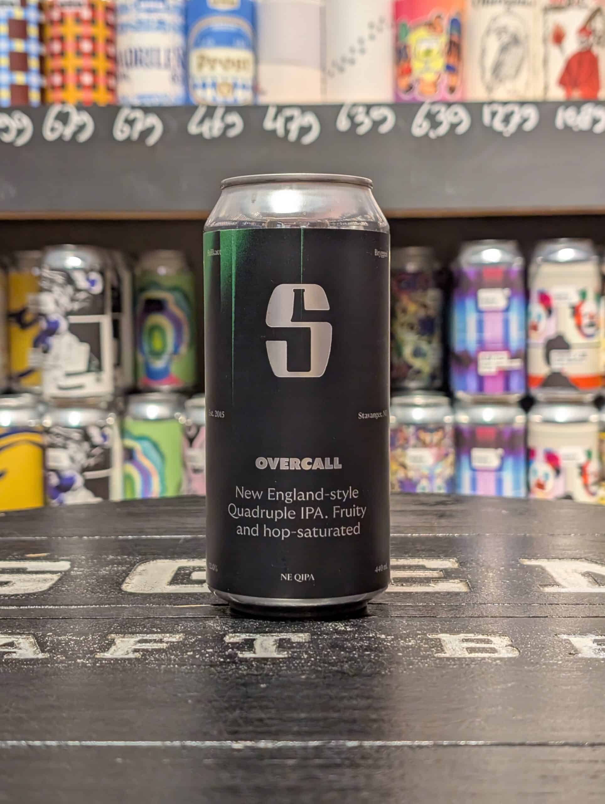 Overal IPA blik met frisse, hop-satureerde smaak, perfect voor liefhebbers van ambachtelijke bieren.
