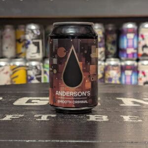 Anderson's Smooth Criminal craft bier in blik, uniek design, verkrijgbaar bij Slijterij Van Gils.