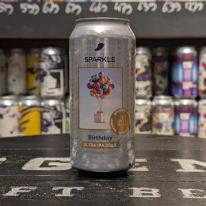 Sparkle Birthday Ultra IPA in blik, verkrijgbaar bij Slijterij Van Gils.