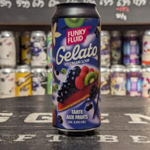 Funky Fluid Gelato ijsdrank met fruitige smaak, 330ml.