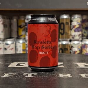 Kan met roulette hop series bier in de winkel worden gekocht.